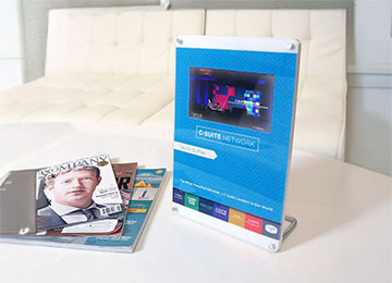 C-Suite Acrylic Video Display POS